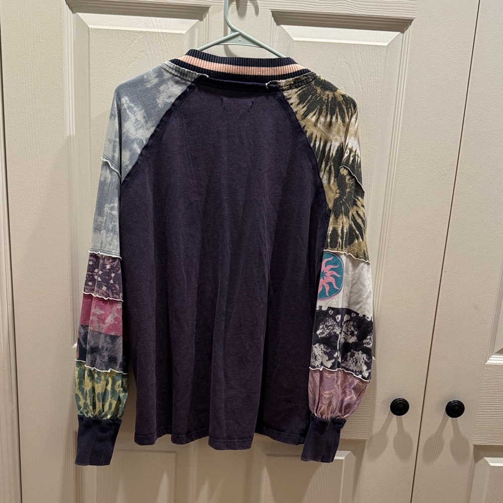 We The Free Multicolor Patchwork Button Down Shirt - image 7